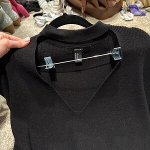 Forever 21 Classic Black V-Neck Sweater